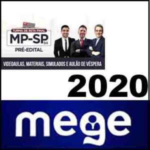 Curso MP-SP 94 - Turma Pré-edital 2020 - Mege