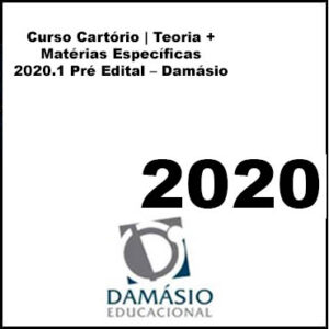 Curso Cartório Teoria + Matérias Específicas 2020.1 Pré Edital – Damásio