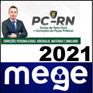 Rateio PC RN Delegado Pós Edital Turma Reta Final 2021 - Mege