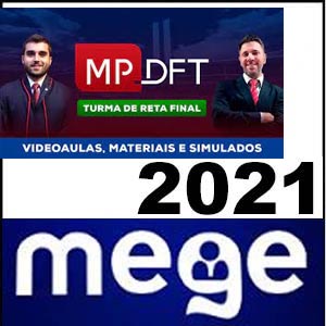 Rateio Curso MPDFT 2021 Pós Edital Turma de Reta Final - Mege