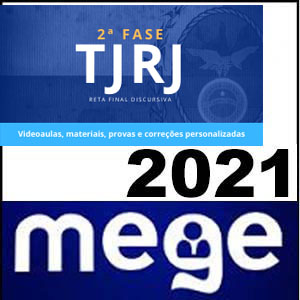 Rateio TJ-RJ 2021 (2ª fase - aulas, materiais, provas e correções) - Mege