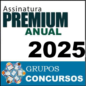 Rateio Assinatura Premium Anual Total - Grupos Concursos 2025