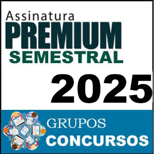 Rateio Assinatura Premium Semestral Total 2025 – Grupos Concursos