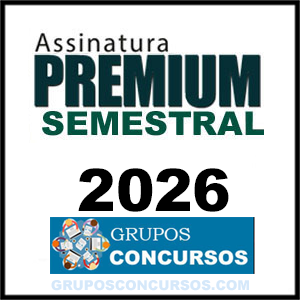 Rateio Assinatura Premium Semestral Total - Grupos Concursos