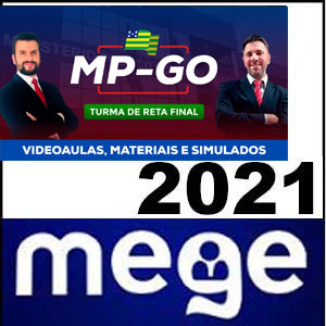 Rateio MP-GO 2021 (Turma de reta final com videoaulas, materiais e simulados) - Mege