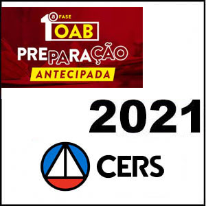 Rateio OAB XXXIV Exame 34 da OAB 1ª Fase Preparação Antecipada 2021 - CERS