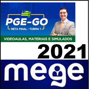 Rateio PGE-GO Pós Edital 2021 (Videoaulas, materiais e simulados) - Mege