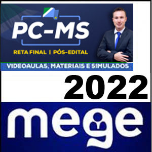 Rateio PC-MS Delegado Pós Edital Reta Final 2022 - Mege