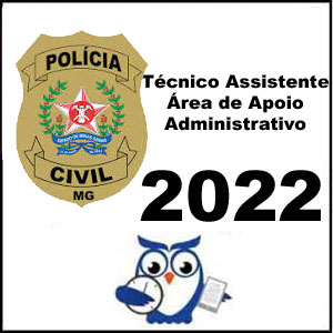 Rateio PC MG Técnico Assistente - Área de Apoio Administrativo Pós Edital 2022 - Estratégia