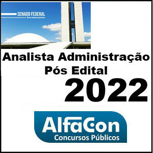 Rateio Senado Analista Legislativo Administração Pós Edital 2022 – Alfacon