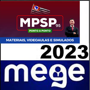 Rateio MPSP 95 (Ponto a Ponto- Videoaulas, materiais e simulados) 2023 - Mege