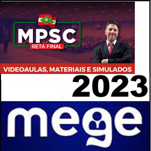 Rateio MPSC (Reta Final) Pós Edital 2023 - Mege