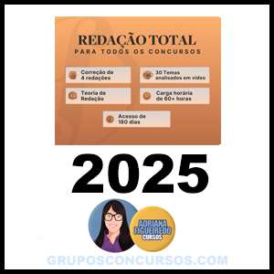 Rateio Redação Total para Todos os Concursos 2025 - Adriana Figueiredo