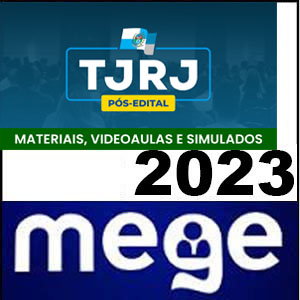 Rateio TJRJ 2023 Pós-edital Materiais, videoaulas e simulados - Mege