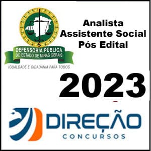 Rateio DPE-MG Analista de Defensoria Pós Edital 2023 - Assistente Social - Direção Concursos