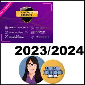 Rateio PORTUGUÊS COMPLETO 2023/2024 Todos os Módulos Adriana Figueiredo