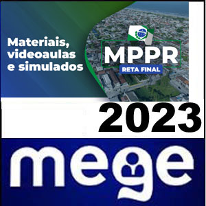 Rateio MP-PR Reta Final Pós Edital 2023 - Promotor - Mege