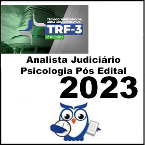 Rateio TRF 3 2023 Analista Judiciário – Especialização Psicologia Pós Edital - Estratégia