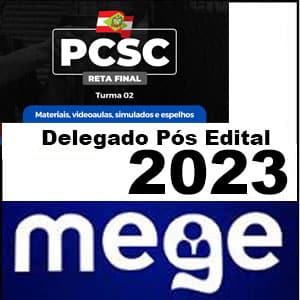 Rateio PCSC 2023 Delegado Pós Edital - Mege