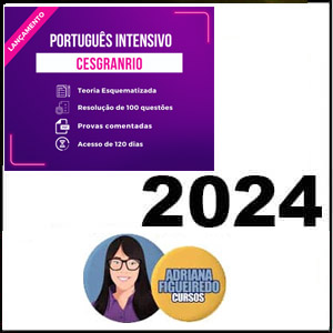 Rateio Português Intensivo Cesgranrio 2024 - Adriana Figueiredo