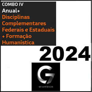 Rateio Combo Intensivo I e II 2024 Anual + Complementares Federais e Estaduais + Formação Humanística - G7 Jurídico