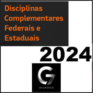 Rateio Disciplinas Complementares Federais e Estaduais 2024 - G7 Jurídico