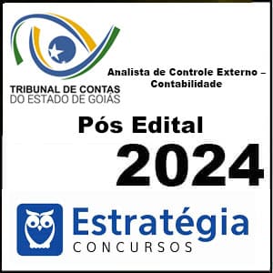 Rateio TCE GO 2024 Pós Edital (Analista de Controle Externo – Contabilidade) - Estratégia