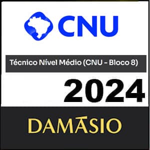 Rateio CNU Bloco 08 Técnico Nível Médio 2024 Pós Edital - Damásio