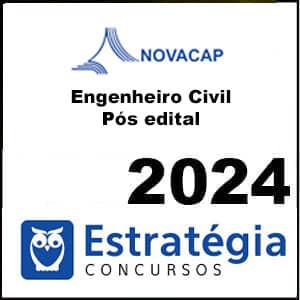 Rateio NOVACAP (Engenheiro Civil) Pós Edital 2024 – Estratégia