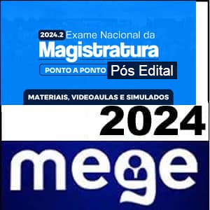 Rateio ENAM 2024.2 - Turma Ponto a Ponto (Exame II) Pós Edital - Mege