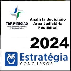 Rateio TRF 3 Pós Edital SP/MS (Analista Judiciário – Área Judiciária) 2024 - Estratégia