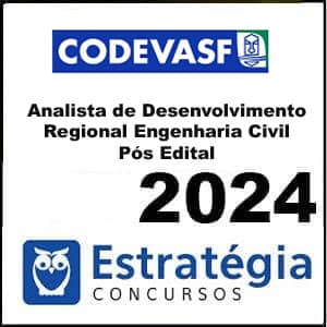 Rateio CODEVASF Pós Edital (Analista de Desenvolvimento Regional – Engenharia Civil) 2024 – Estratégia