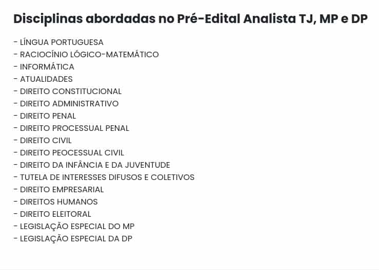 Info ANALISTA TJ, MP E DP 2024 Turma 02 Pré Edital - Estudos IURI