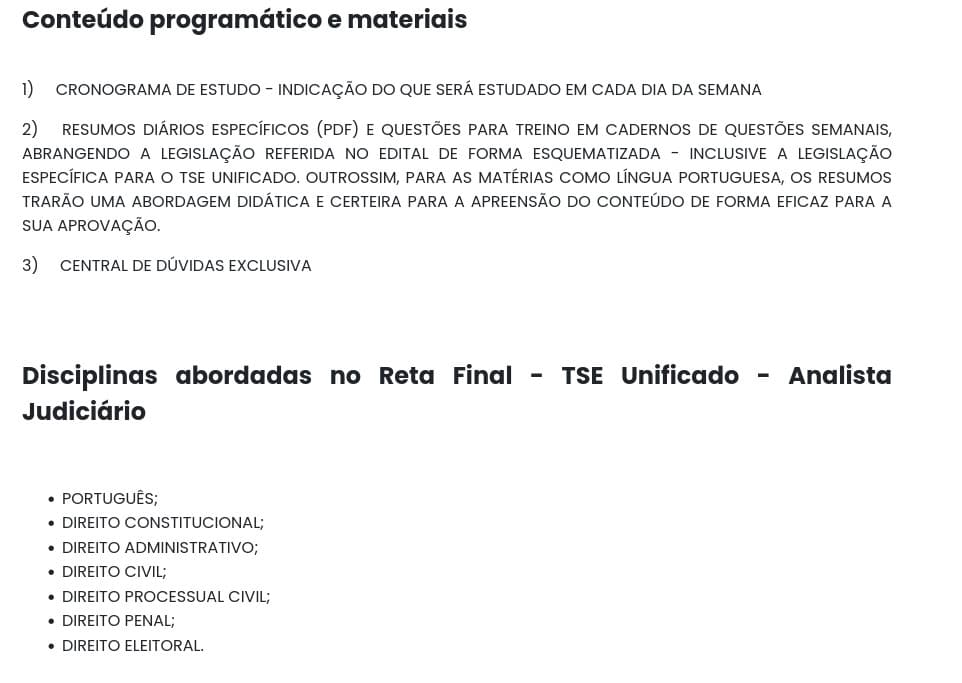 Info TSE UNIFICADO RETA FINAL 2024 - Analista Judiciário