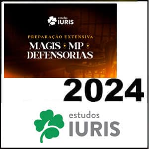 Rateio MAGISTRATURA - MINISTÉRIO PÚBLICO E DEFENSORIA 2024 Preparação Extensiva - Estudos IURIS