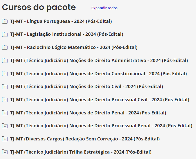 Informações Rateio TJ-MT - Técnico Judiciário - 2024 (Pós-Edital) - Estratégia