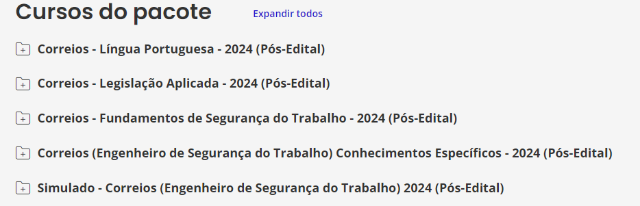 Pacote Correios Pós Edital - Enfermeiro do Trabalho Júnior - 2024 - Estratégia