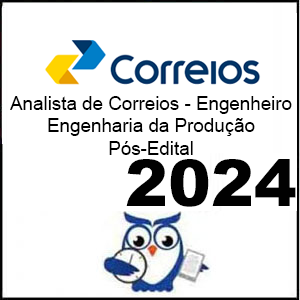 Rateio Correios (Analista de Correios - Engenharia da Produção) Pacote - 2024 Pós-Edital - Estratégia