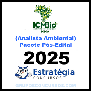 Rateio ICMBio 2025 Pós-Edital (Analista Ambiental) Pacote Completo - Estratégia