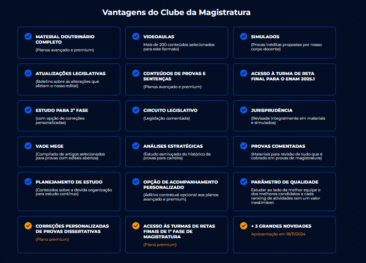 Info Clube da Magistratura 2025