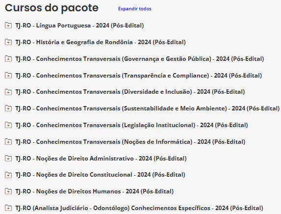 Info TJ-RO (Analista Judiciário – Odontólogo) – 2024 (Pós-Edital) – Estratégia