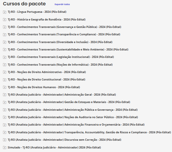 Informações (Analista Judiciário - Administrador) - 2024 (Pós-Edital) - Estratégia