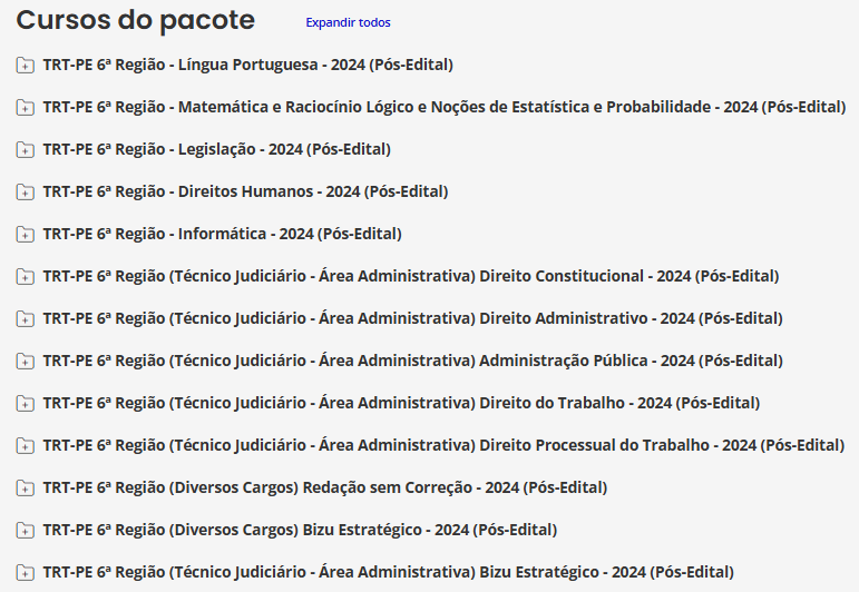Informações TRT-PE 6ª Região (Técnico Judiciário - Área Administrativa) 2024 (Pós-Edital) – Estratégia