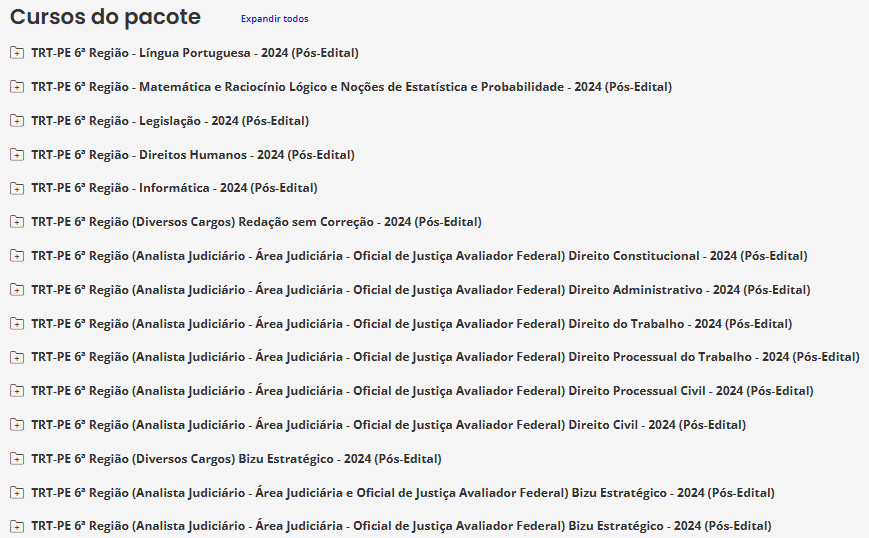 Informações TRT-PE 6ª Região (Analista Judiciário - Área Judiciária - Oficial de Justiça Avaliador Federal) 2024 (Pós-Edital) - Estratégia