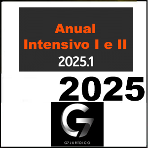 Rateio Anual Intensivos I e II 2025.1 – G7 Jurídico