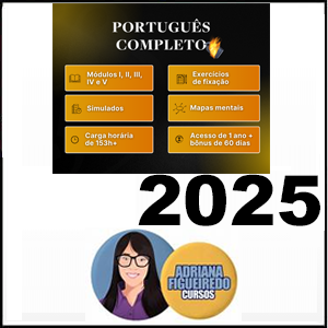 Rateio PORTUGUÊS COMPLETO 2025 Todos os Módulos - Adriana Figueiredo