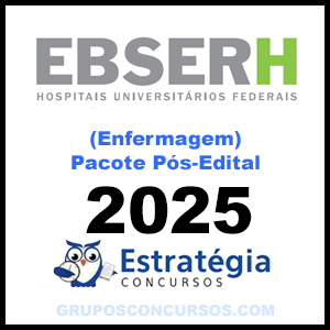 Rateio EBSERH (Enfermagem) Pacote Completo - 2025 (Pós-Edital) - Estratégia