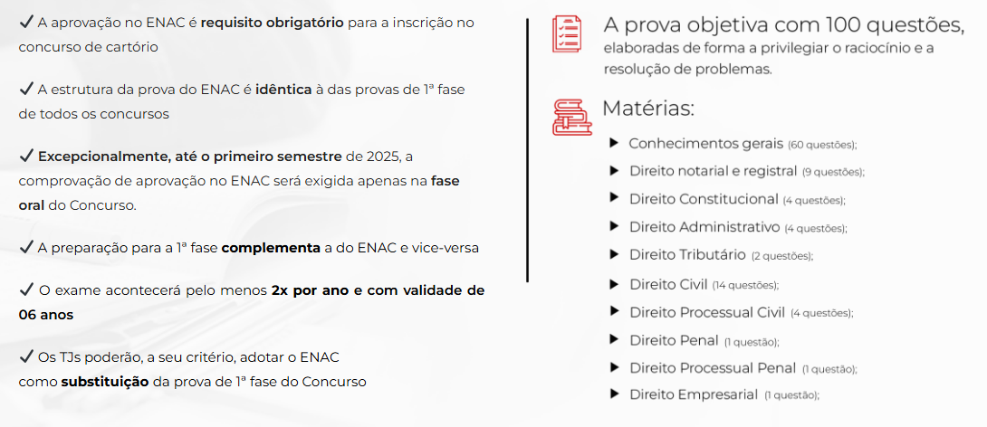 1 fase cartórios 2025