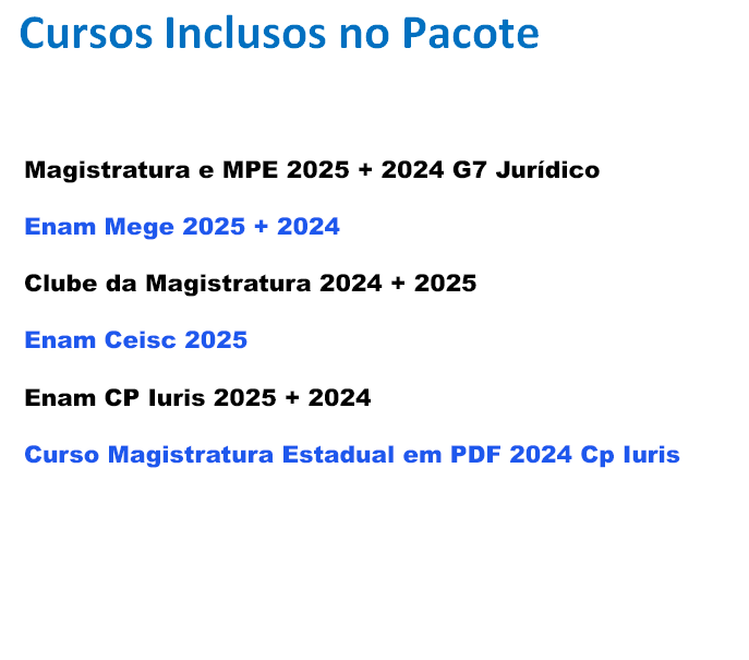 Combo Magistratura 2025