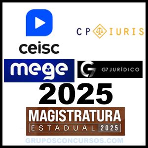 Rateio Combo Magistratura Estadual 2025 - Mege - G7 - CP Iuris - Ceisc